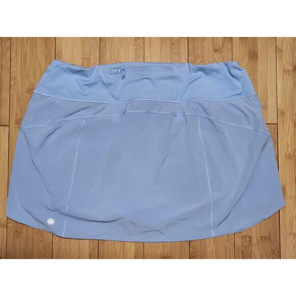 Athleta Run With It Skort 14" Womens XL Blue High Rise Sports Pickleball Tennis - Picture 2 of 6
